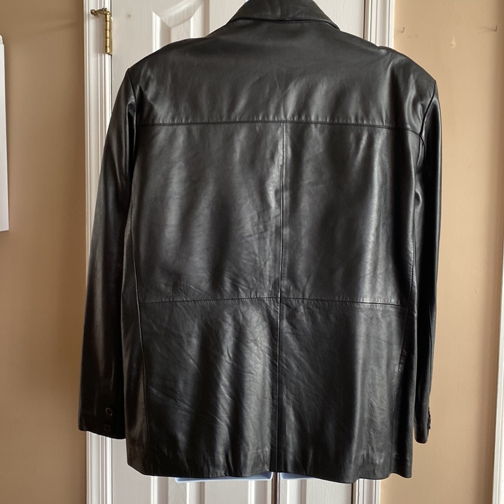 Leather Blazer Jacket - Picture 2 of 10